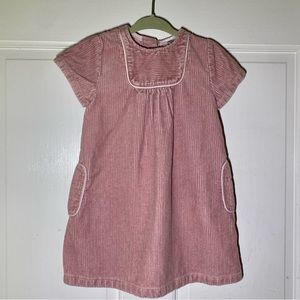 Petit Bateau Light Pink Corduroy Dress 12mo